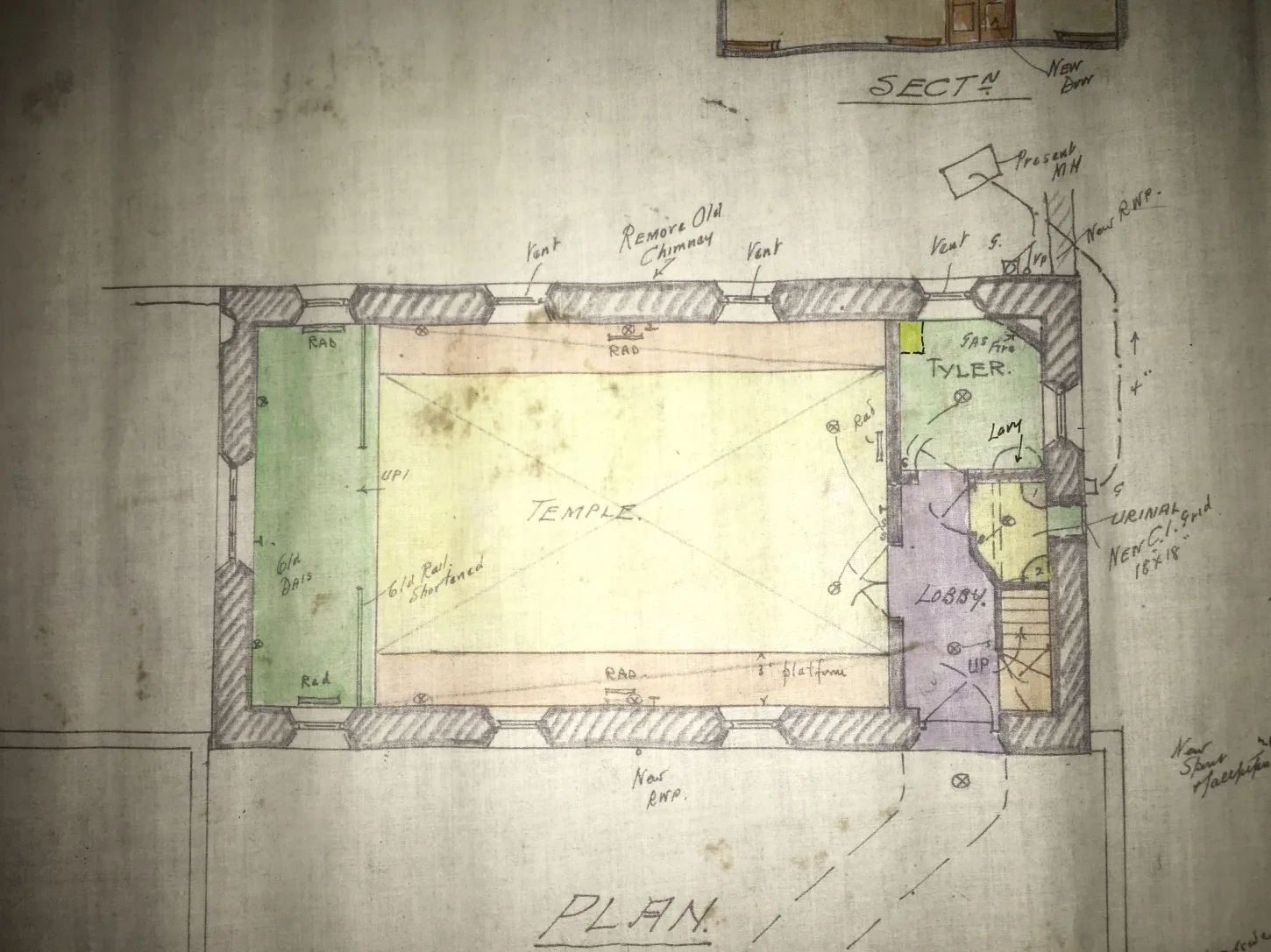 Architectural floor plan of the Bawtry Lodge interior