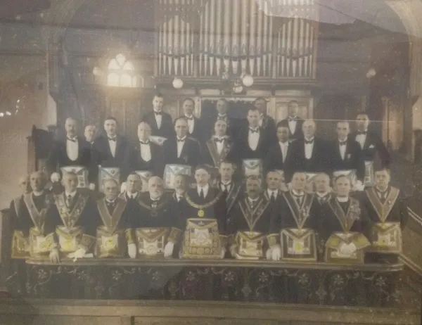 Photograph from the 1930 consecration of Bawtry Lodge
